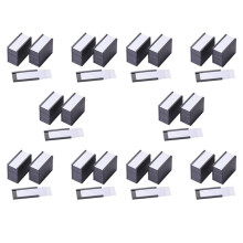 500Pcs Magnetic Label Holders with Magnetic Data Card Holders with Clear Plastic Protectors for Metal Shelf (1 x 2 Inch)