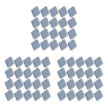 60Pcs Chair Glides Furniture Sliders PTFE Easy Moving Pads Square with Nail Feet Protector for Hardwood Floor