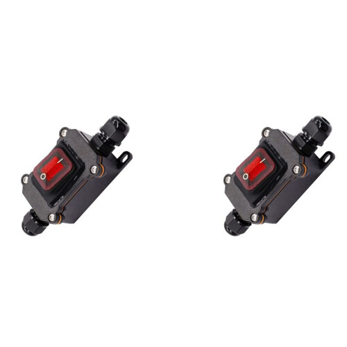 2X IP67 Waterproof Inline  12V  20A High Current Power Waterproof