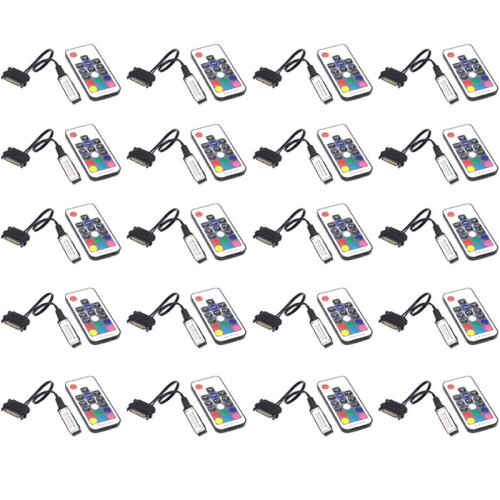 20X RF17 Keys Remote  12V Wireless  RGB Controller for PC Computer Case 5050 RGB LED Strip Light