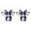 2X Cucciolo di Cane Supporto per Occhiali Supporto per Occhiali Fermi (Bulldog) 1
