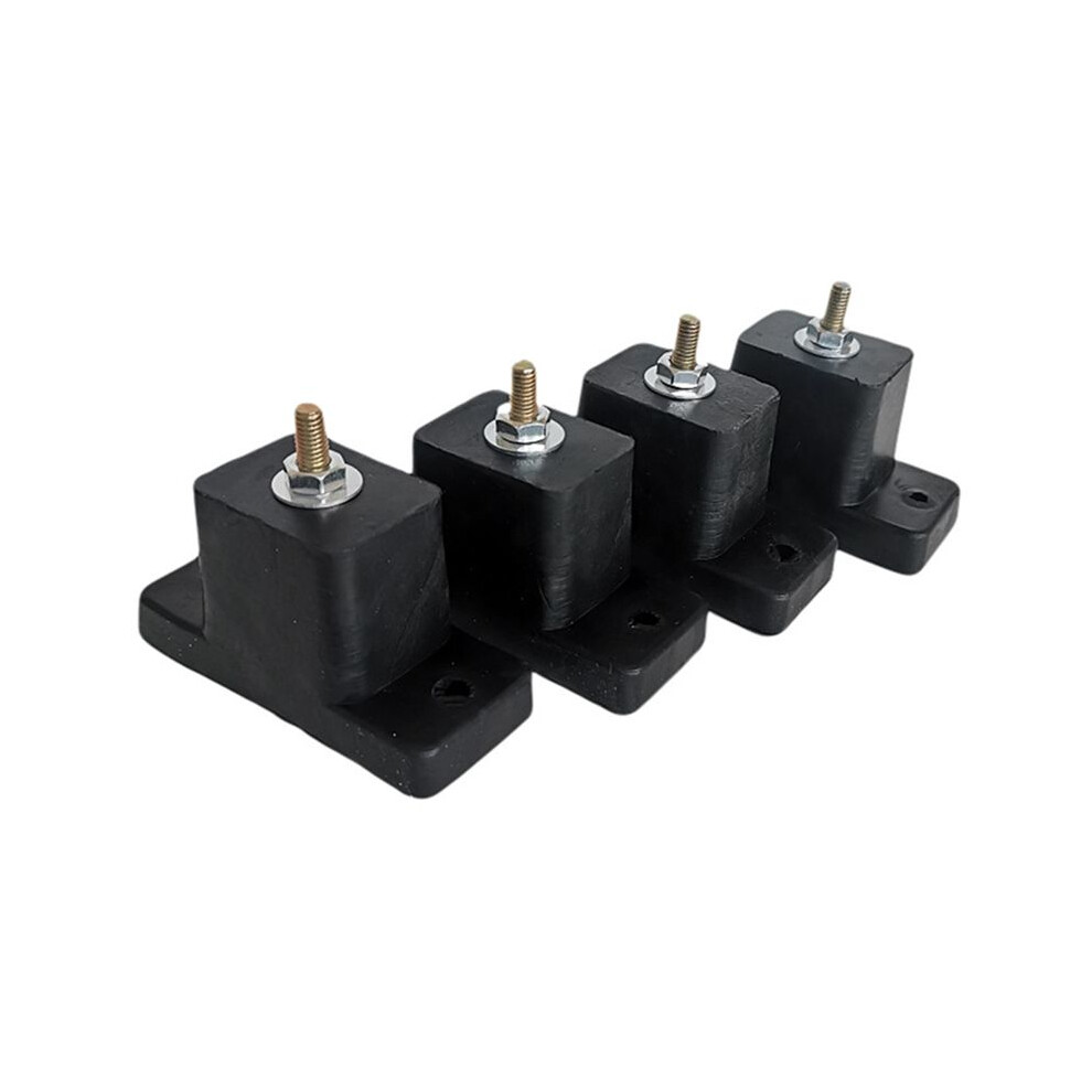4 Pack Cushion Air Conditioner Rubber Shock Absorbing Anti-Vibration Isolator Pads Bracket Black 4711060047572