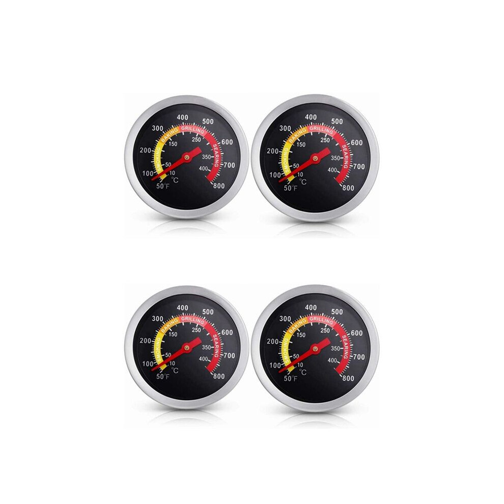 2X Bbq Grill Temperature Gauge, Barbecue Charcoal Grill Smoker Temperature Gauge Pit Bbq Pizza Oven Thermometer 4712580046090