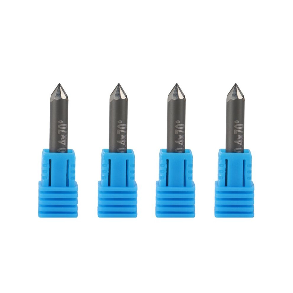 4X Pcd Diamond Engraving Bits Engraver Carving Tools Stone Carbide Milling Cutter Granite Marble D6xl40x70degreex0.4 4713321004072