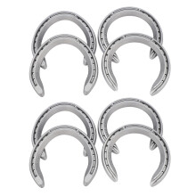 8Pcs 5 Horse Equipment Aluminum Alloy Horseshoes 2 Front + 2 Rear Farrier Tools for Tournament