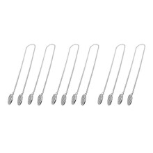 6 Stücke Servietten Kette Servietten Halter Servietten Klammern Kette Flexibler Umhängeriemen für Senioren, ältere Erwachsene, Kinder