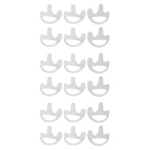 9 Pairs Transparent Silicone Soft Earbud for Walkie Talkie Covert Acoustic Tube Earpiece Small/Middle/Large J6116Z