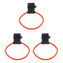 3X 8 AWG Gauge MAXI Blade Fuse Holder Cable en LíNea 12-24V Volt Waterproof + 40A Fuse