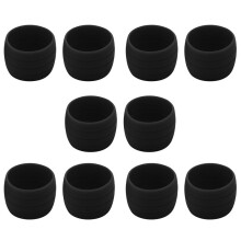 10Pcs Bicycle Handlebar Tape Fixing Loops Road Bike Handle Grip Wrap Holding Rings Cycling Bartape Strap Belt Black