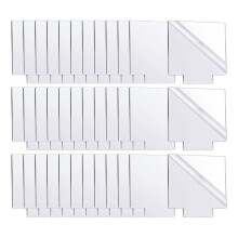 36Pcs Acrylic Sheet Clear Cast for LED Light Base, Thick Acrylic Blanks, Square