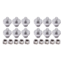2pcs 1/4 Inch 3/8 Inch Converter Threaded Screw Adapter Mount Set Camera/Tripod/ Monopod/Ballhead/ Light Stand