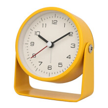 Small Metal Alarm Clock Quiet Desk Clock for Students for Room Desk Office Decoration D