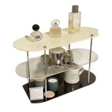 Ins Style Acrylic Multi-Layer Storage Rack Decorative Shelves Desk Organizer Makeup Jewelry Home Organization A