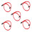 5x  3.0 Iii Sata3 Cable de Datos de 7 Pines Cables Ssd 6Gb/S de ÁNgulo Recto Cable de Datos de Disco Duro Hdd (Rojo) 1