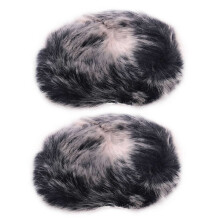 2X Mikrofon Pelzigen Wind Schutz - Mic Wind Schutz Fell Filter Als Schaumstoff Abdeckung für  ,   Pro