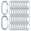 60Pcs Carabiner M6 Quick Link 6mm Chain Link, Galvanized Iron Chain Connector Heavy Duty Quick Link 1