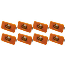 8X 24V Car Truck LED Side Light Amber Indicator Lamp 4 LED for Trucks FM/FH