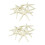 24PCS White Finger Starfish 5-10cm Decorative Five-Finger Starfish 1