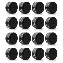 16 Szt.40X20mm Aluminiowy Stojak Izolacyjny do GłOśNików HiFi Wzmacniacz Gramofonu DAC PodkłAdka Pod Stopy