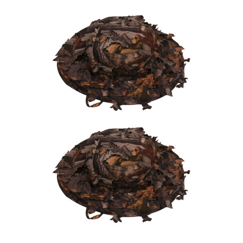 2X Cappello da Caccia Mimetico con Cappello da Pesca Bionic 3D Real Tree Hunting Cap per Esterno