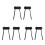 6Pcs Cuscino per Bracciolo per Sedia Memory Foam Comodo Rivestimento per Braccioli per Sedia da Ufficio per Gomiti 1