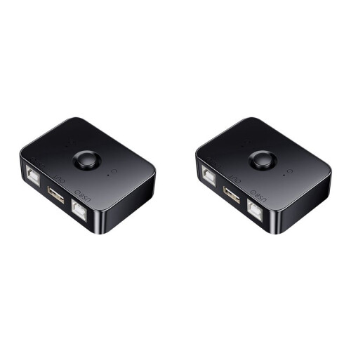 2X USB Printer Sharer Device 2  USB2.0 Selector Printer Sharing Peripheral for Printer USB Splitter Sharing Printer