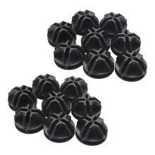 Wire Square Plastic Connectors for Modular Organizer Closet and Wire Grid Square Storage Shelving Unit, Set of 16(Black)