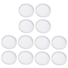 12 Pack Groß DIY Rund Coaster Silikon Form, Durch Messer 3,94 Zoll / 10 cm, Formen Zum Gießen mit Harz, Zement