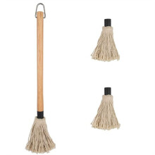 18Inch Basting Brush BBQ Mop BBQ Brushes for Sauce Durable Natural Hardwood Handle BBQ Grill Brush and Sauce Brush