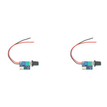2X 12V Regulowany 0%- PWM Regulator PręDkości Wentylatora z Przełącznikiem PokręTłA 4-Przewodowy Regulator PręDkości Wentylatora Redukcja