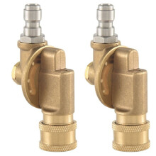 Pivoting Coupler for Pressure Washer Nozzle Gutter Cleaner Attachment for Gutter Cleaning 240 Degree 4500 Psi 1/4 Inch