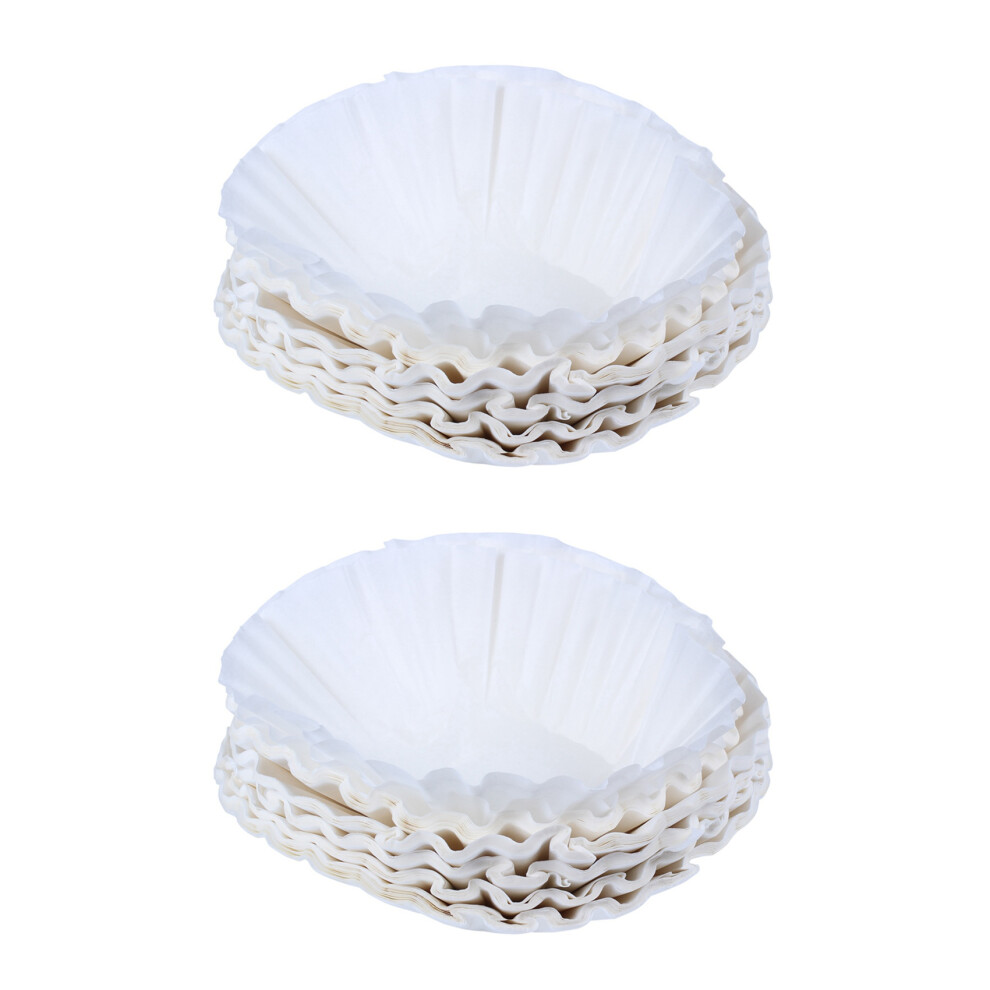 Typecat White 1000Pcs 25Cm Sheets American Commercial Coffee Filter Paper Basket Coffee Filters Coffee Ware Coffee Filters (White)