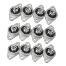 12Pcs Kfl08 Pillow Block Bearing 8mm Bore Diameter Zinc Alloy Rhombic Flange Bearing for Cnc