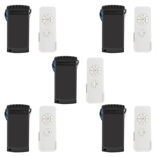 5X Universal Ceiling Fan & Light Remote Control Kit Timing Wireless Switches