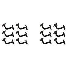 12 Pcs Stainless Steel Stair Handrail Bracket, Heavy Duty Stair Rail Support, Railing Brackets 60mm x 60mm