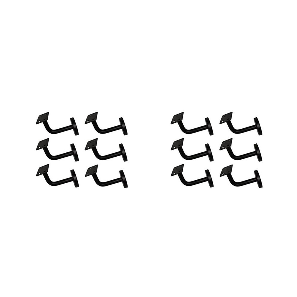 12 Pcs Stainless Steel Stair Handrail Bracket, Heavy Duty Stair Rail Support, Railing Brackets 60Mm X 60Mm 4713010396983
