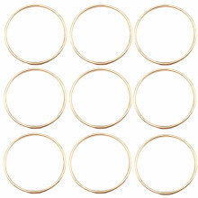 100PCS KC Gold Color Dream Catcher Circle Ring Rings for Dream Catchers Hoops Hanging DIY Connectors 65MM