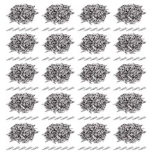 2000PCS 1.06 Zoll / 27mm Metall Krokodilklemmen, Krokodilklemmen Silberfarbene Vernickelte Testlinien-Federklemmen.