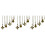 12Pc Ceiling Fan Pull Chain Set,Bulb and Fan Pattern Pull Chain Extension Fan Pull Chain Pendant 12 Inch(Antique Bronze) 1