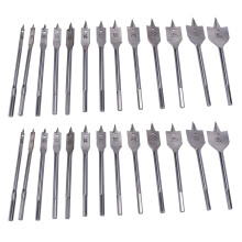 26Pcs Flat Spade Drill Bits Set Metal Bit Kit Hex Shank Woodworking Tool Accessories