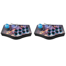 2X Retro Arcade Game Rocker Controller USB Joystick for Ps2/Ps3/Pc/Android  Tv Built-in Vibrator Joystick(No.A)