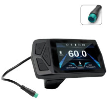 -Farbdisplay T24 für Elektrofahrräder (36-72 V), Wasserdicht, mit Anschluss für E-Bikes