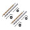 4Pcs 1/4 Inch Hex Shank Pocket Hole Drill Bit + 3/8(9.5mm)Replacement Twist Step Drill Bit with Depth Stop Collar 1