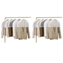 Kleding Stofkap Thuis PEVA Transparante Hangende Zakjas met Stof Bedekte Mouw Kleding Half-Body Stofkap