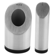 2Pcs Stainless Steel Salt and Pepper Shakers Set for Spices with Holes Seasoning Jar Spice Rack Kitchen Cruet Tool