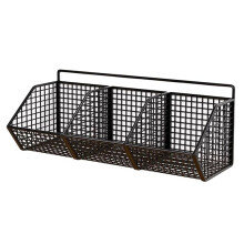 Kitchen Rack Wall Mounted Seasoning Spice Vegetable and Fruit Storage Rack Wall Drain Basket Punch-Free