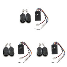 3X Ebike Larmsystem Dubbel Fjärrkontroll 36V 48V 60V 72V Larmtillbehör Universal Vattentät Elcykelbyte