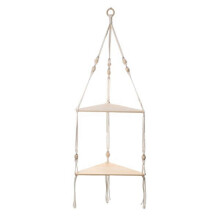 Mensola da Parete con Decorazione In Legno con Nappe, Mensola da Parete In Tessuto, per Decorazioni per La Casa, Camera da Letto, Soggiorno, Supporto