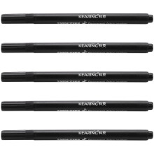 5 x Fabric Pens Permanent Colors for DIY Textile Clothes T-Shirt Shoes Black
