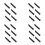 24PCS/Lot  New Windsurfing Plastic 5 Holes Adjustable Footstrap Insert Windsurf Board Repair Accessories 1